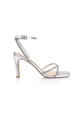 Kian Block Heel Sandals Silver
