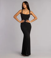 Sheila Glitter Lace-Up Formal Dress