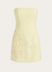 Marta Strapless Mini Dress - Yellow