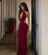 Captivating Tonight Halter Keyhole Mermaid Dress