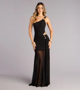 Layton Mesh One Shoulder Mermaid Formal Dress