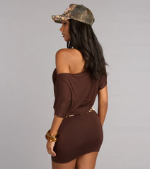 Styled Up Off-Shoulder Mini Dress